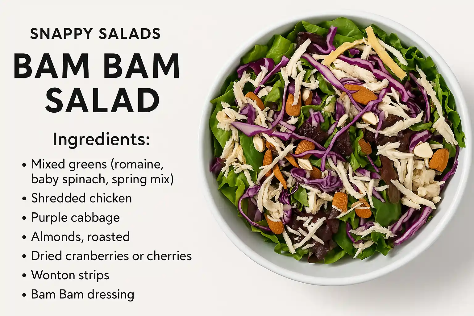 Snappy Salad Bam Bam Salad Copycat Recipe