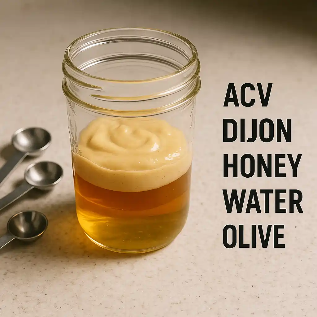 Apple Cider Vinegar Salad Dressing Steps
