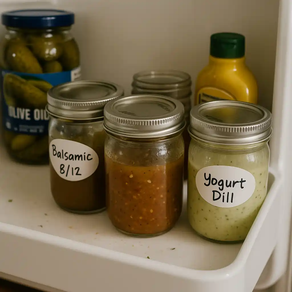 Salad Dressing Storage