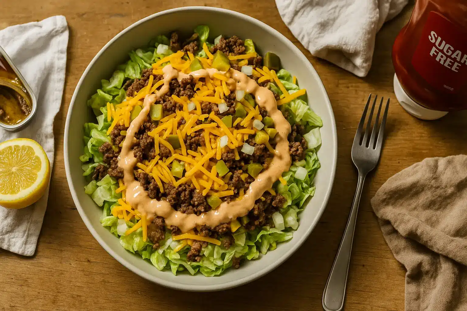 Keto Big Mac Salad