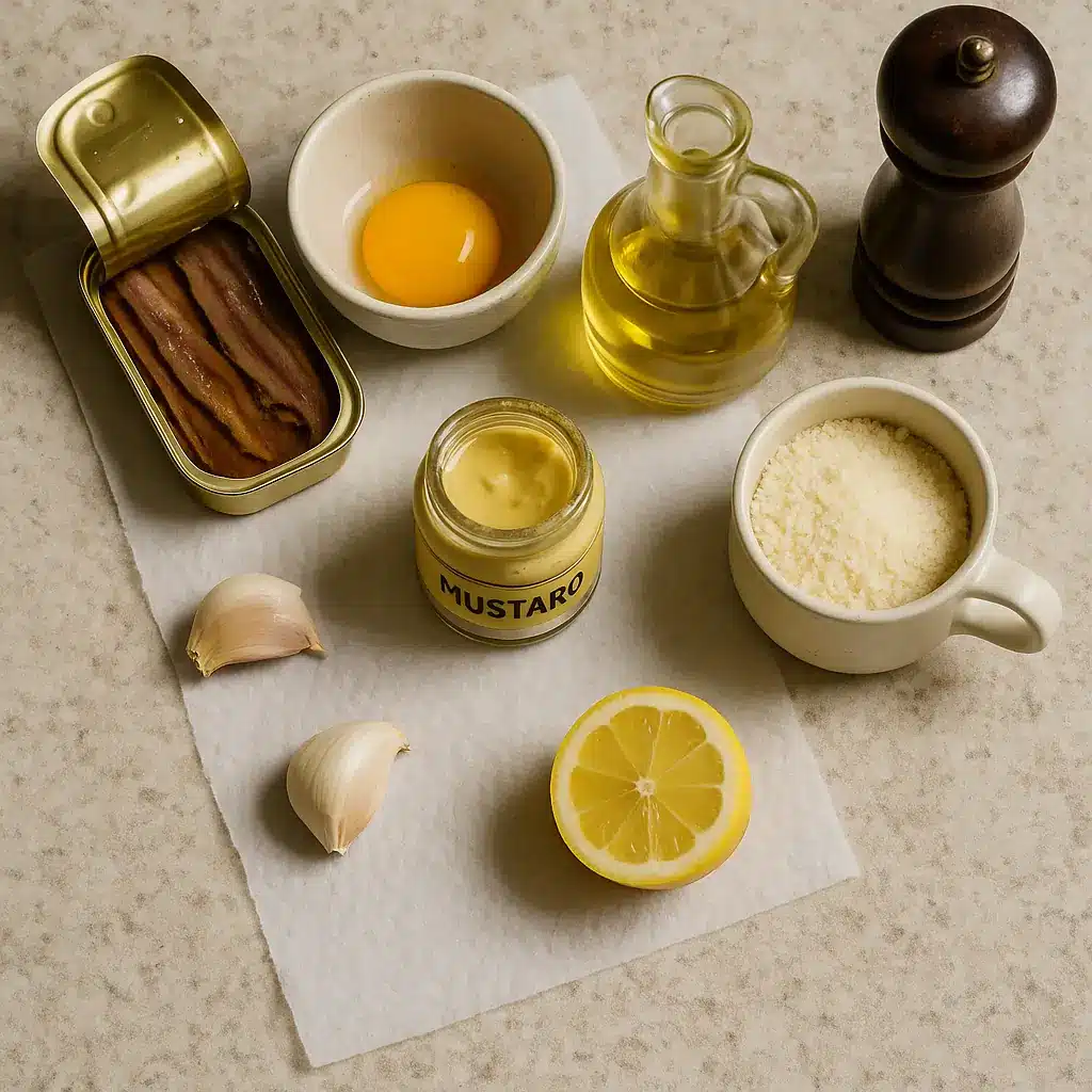 Keto Caesar Salad Ingredients