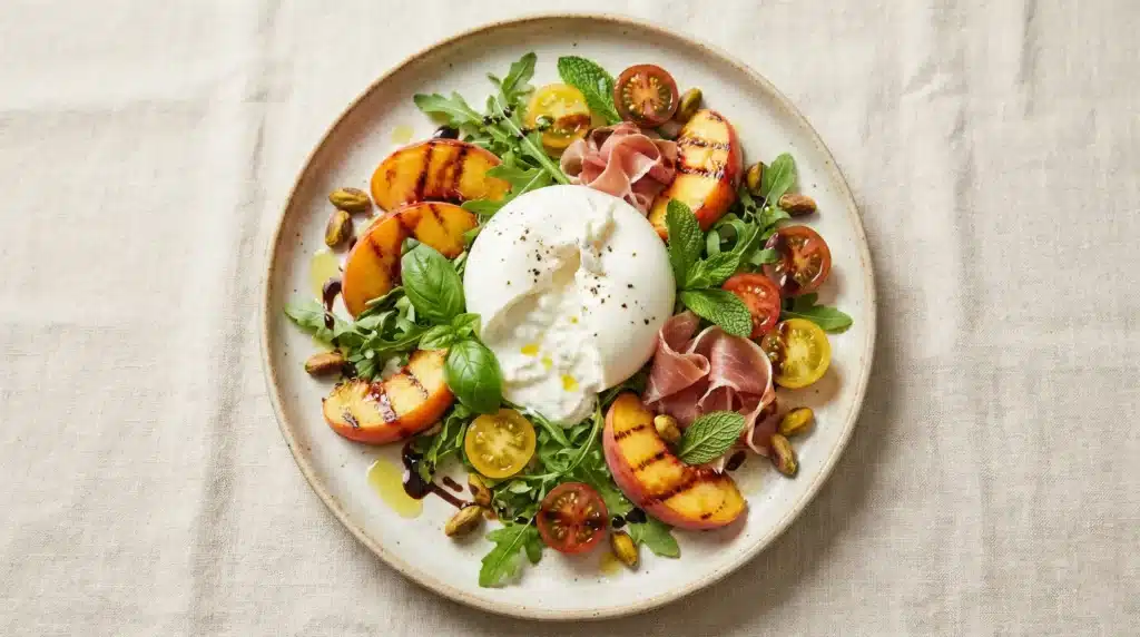 Peach Burrata Salad