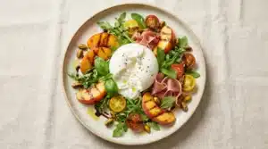 Peach Burrata Salad