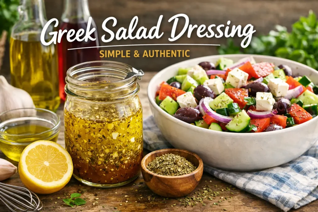 Easy Homemade Greek Salad Dressing Recipe